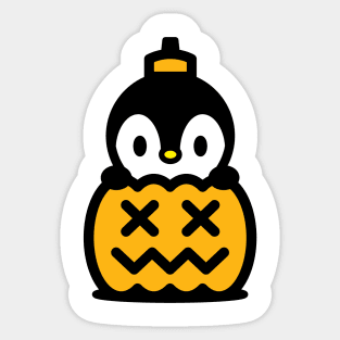 Pumpkin Penguin Bambu Brand Halloween Trick Or Treat Sticker